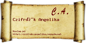 Czifrák Angelika névjegykártya
